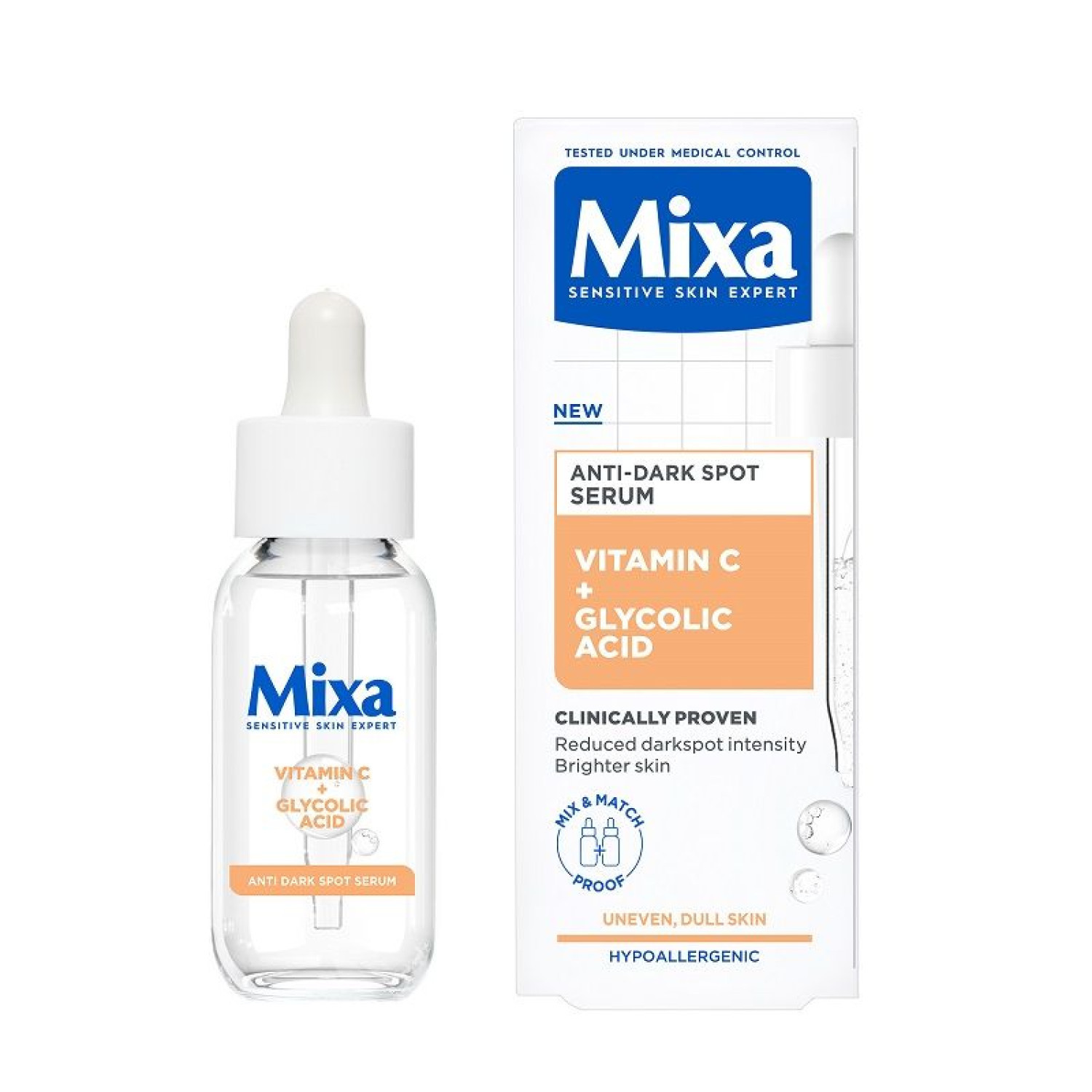 Mixa  Серум VitаminC + Glycolic Acid