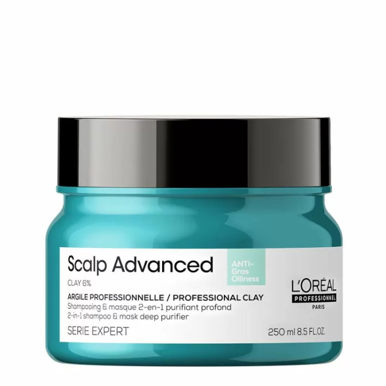 L'Oréal  Professionnel Scalp Advanced Anti-Oiliness 2-In-1 Shampoo-Mask