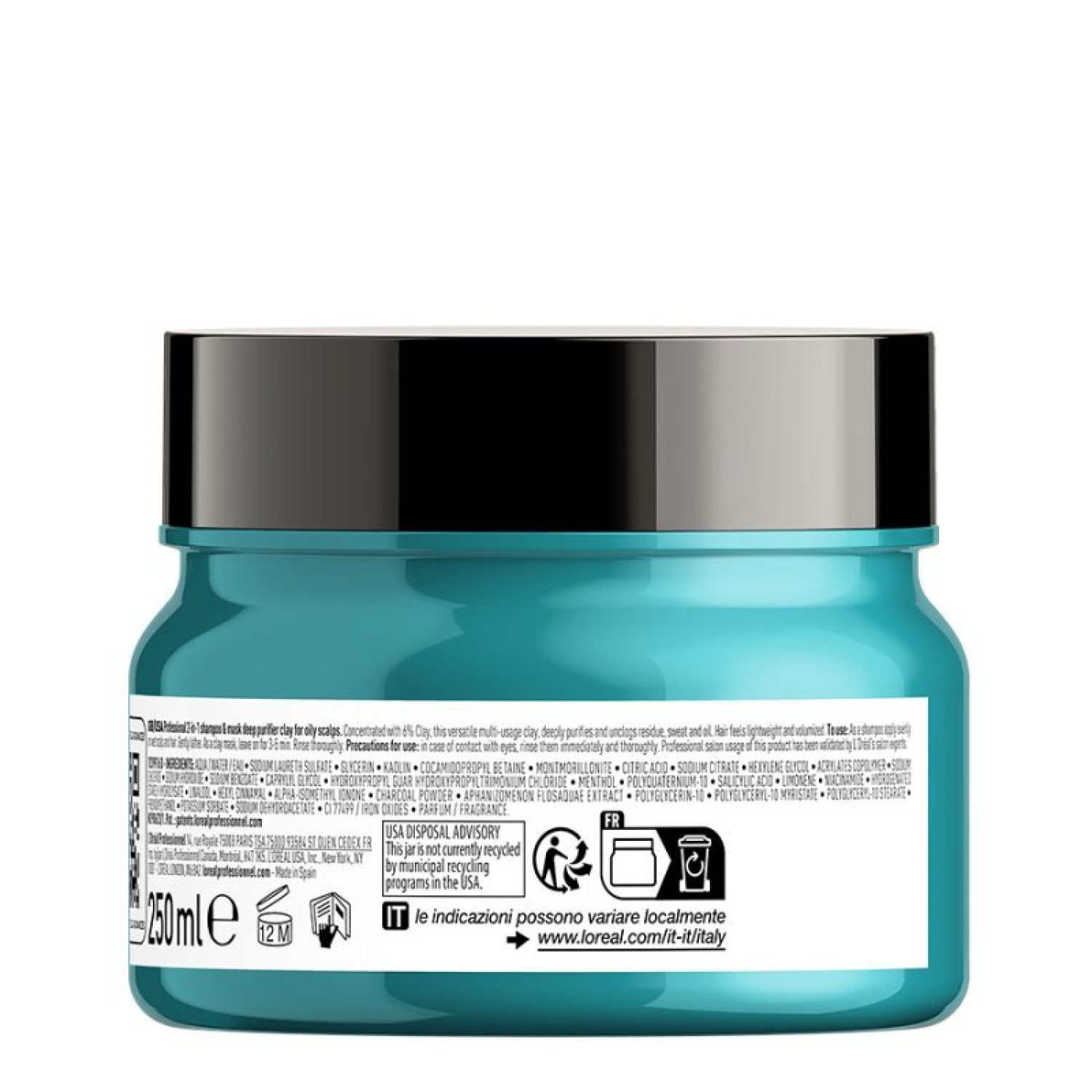 L'Oréal  Professionnel Scalp Advanced Anti-Oiliness 2-In-1 Shampoo-Mask